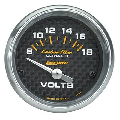 AutoMeter Carbon Fiber Ultra-Lite Analog Gauges 4791