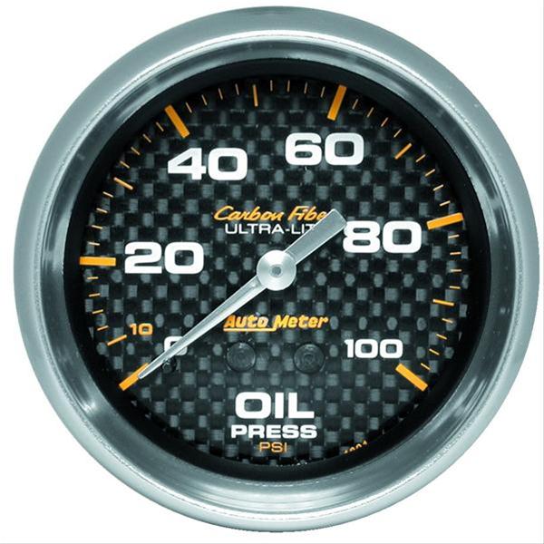 AutoMeter Carbon Fiber Ultra-Lite Analog Gauges 4821