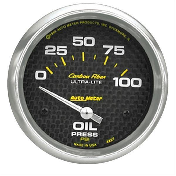 AutoMeter Carbon Fiber Ultra-Lite Analog Gauges 4827