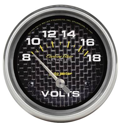 AutoMeter Carbon Fiber Ultra-Lite Analog Gauges 4891