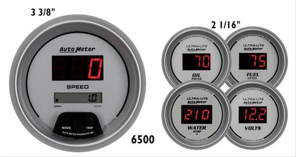 AutoMeter Ultra-Lite Digital Series Gauge Kits 6500