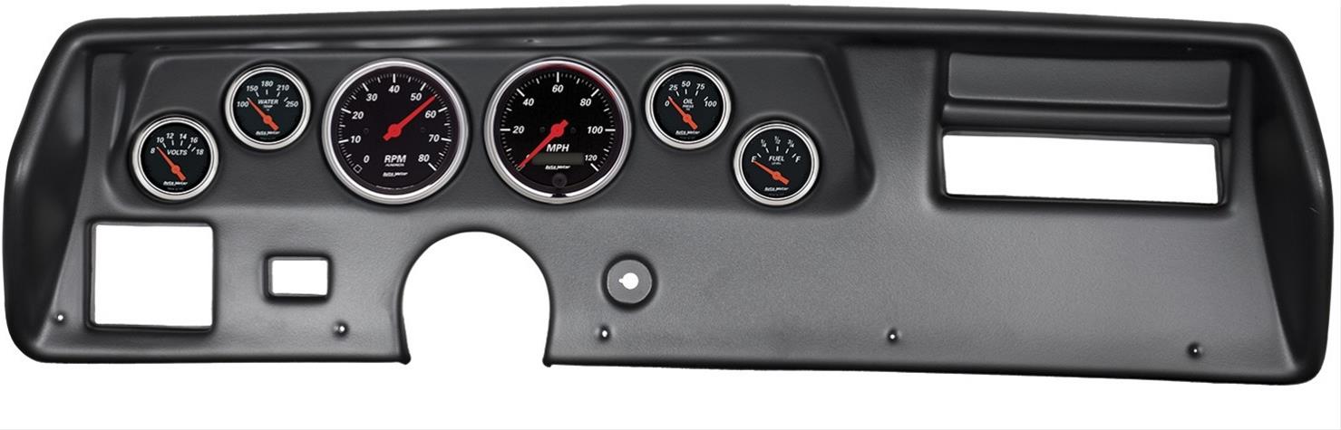 AutoMeter Designer Black Instrument Clusters 7025-DB