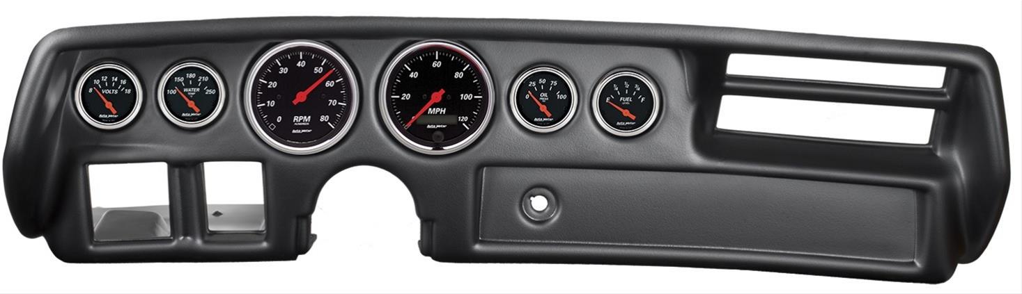 AutoMeter Designer Black Instrument Clusters 7026-DB