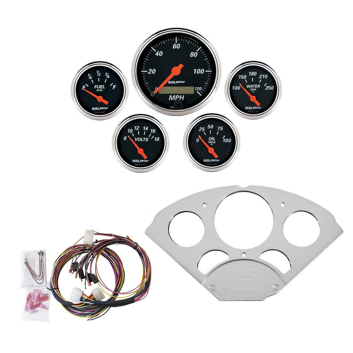 AutoMeter Designer Black Instrument Clusters 7033-DB