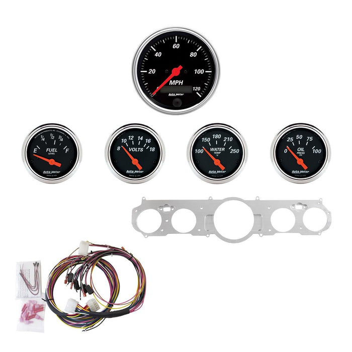 AutoMeter Designer Black Instrument Clusters 7035-DB