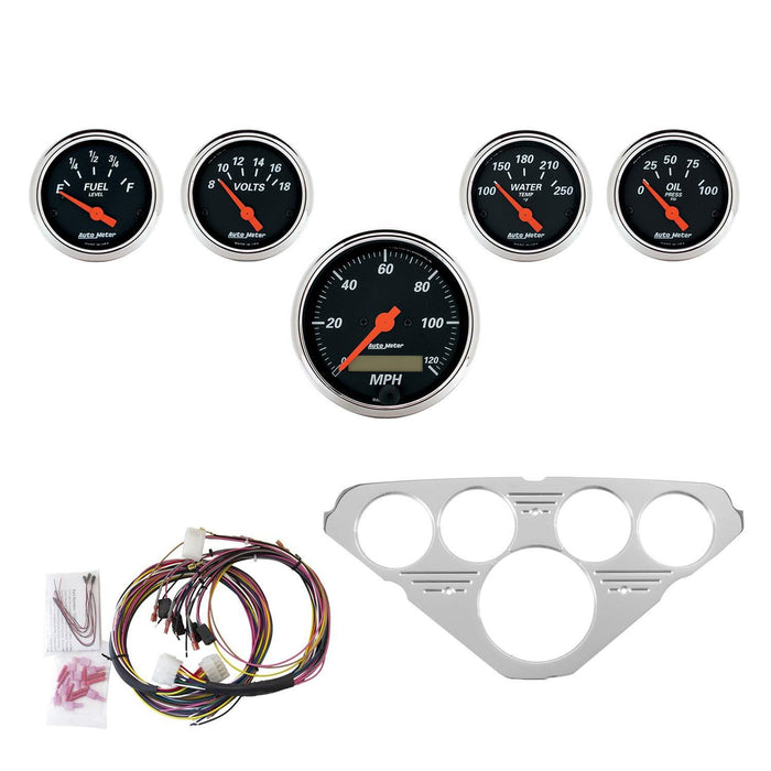 AutoMeter Designer Black Instrument Clusters 7036-DB