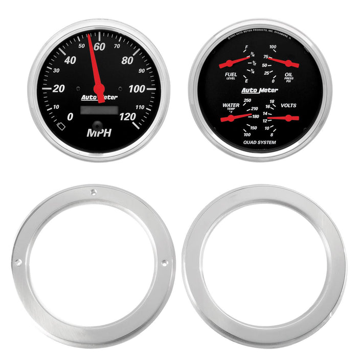 AutoMeter Designer Black Instrument Clusters 7037-06