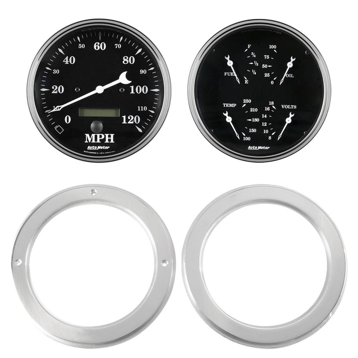 AutoMeter Old Tyme Black Series Instrument Clusters 7037-07