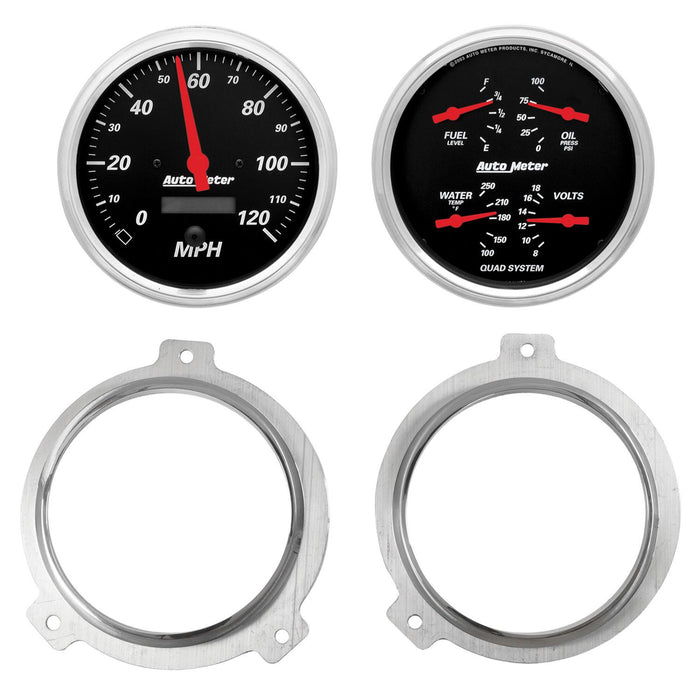 AutoMeter Designer Black Instrument Clusters 7038-06