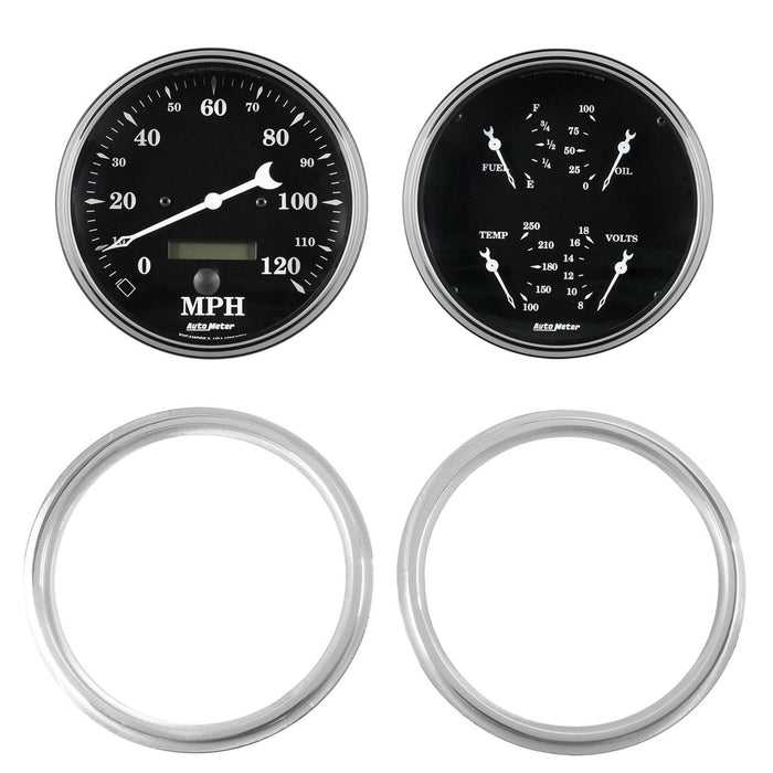 AutoMeter Old Tyme Black Series Instrument Clusters 7039-07