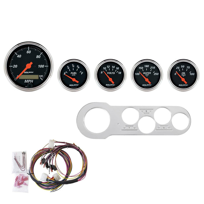 AutoMeter Designer Black Instrument Clusters 7042-DB