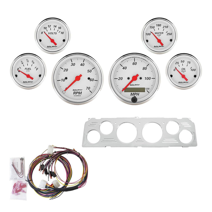 AutoMeter Arctic White Instrument Clusters 7043-AW