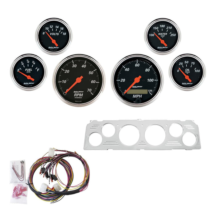 AutoMeter Designer Black Instrument Clusters 7043-DB