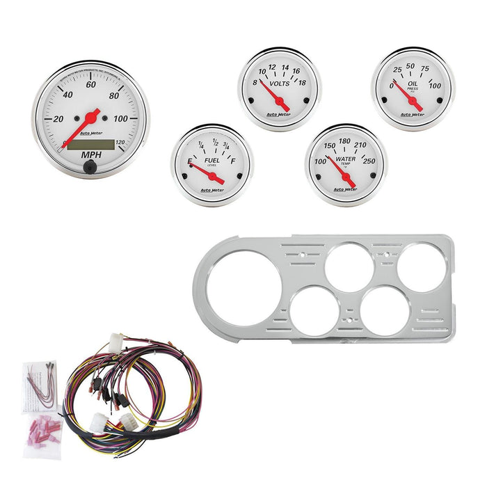 AutoMeter Arctic White Instrument Clusters 7046-AW