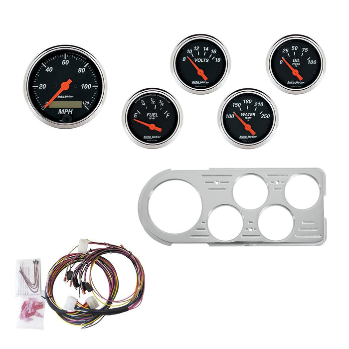 AutoMeter Designer Black Instrument Clusters 7046-DB