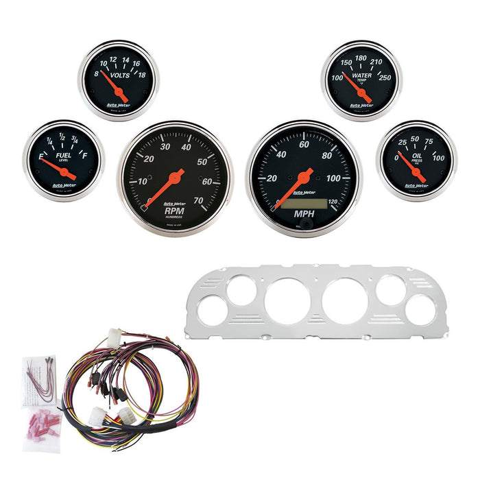 AutoMeter Designer Black Instrument Clusters 7047-DB