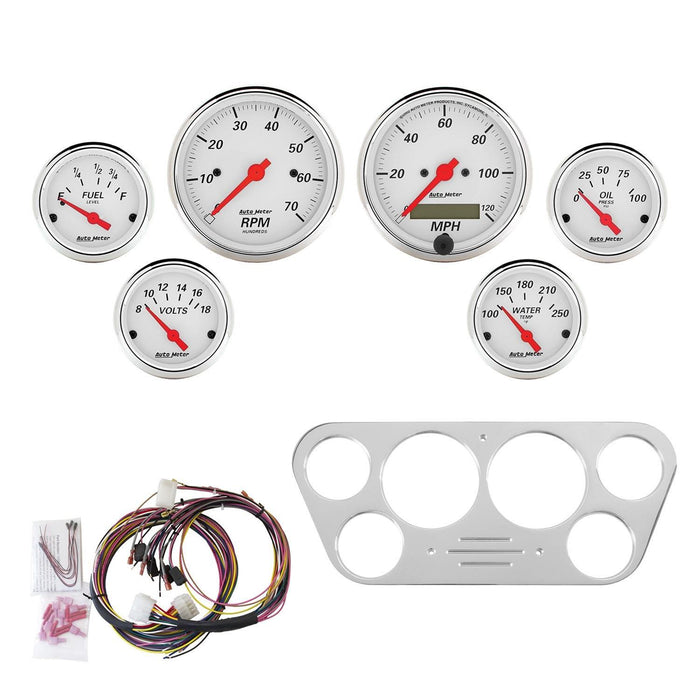 AutoMeter Arctic White Instrument Clusters 7048-AW