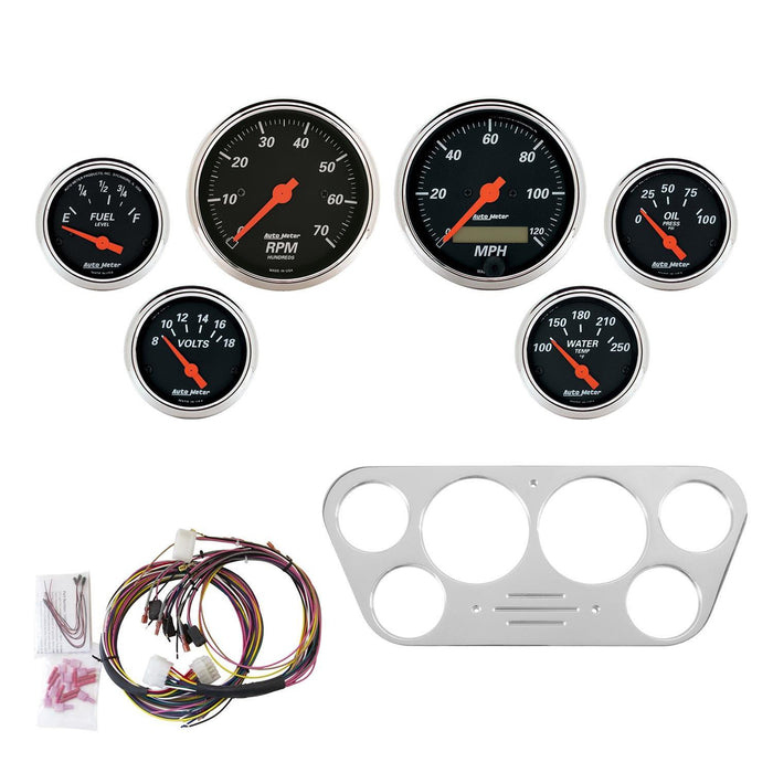 AutoMeter Designer Black Instrument Clusters 7048-DB