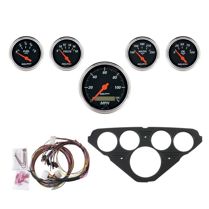 AutoMeter Designer Black Instrument Clusters 7049-DB