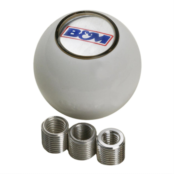 B&M White Shifter Knobs 46110