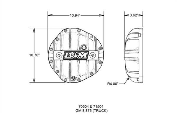 B&M Differential Covers 70504