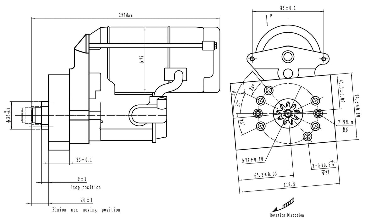 Ford 289-351 Windsor & 351 Cleveland XPRO Super Torque Starter AF4250-5055M