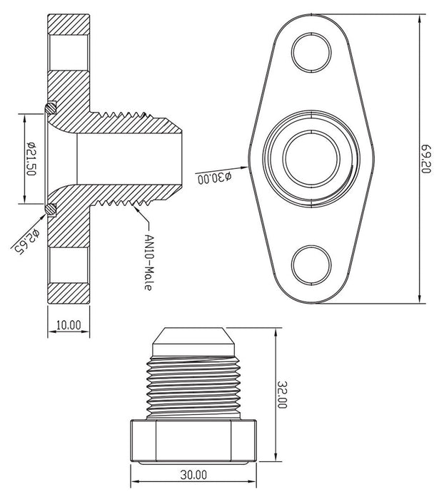 Turbo Drain Adapter AF463-06