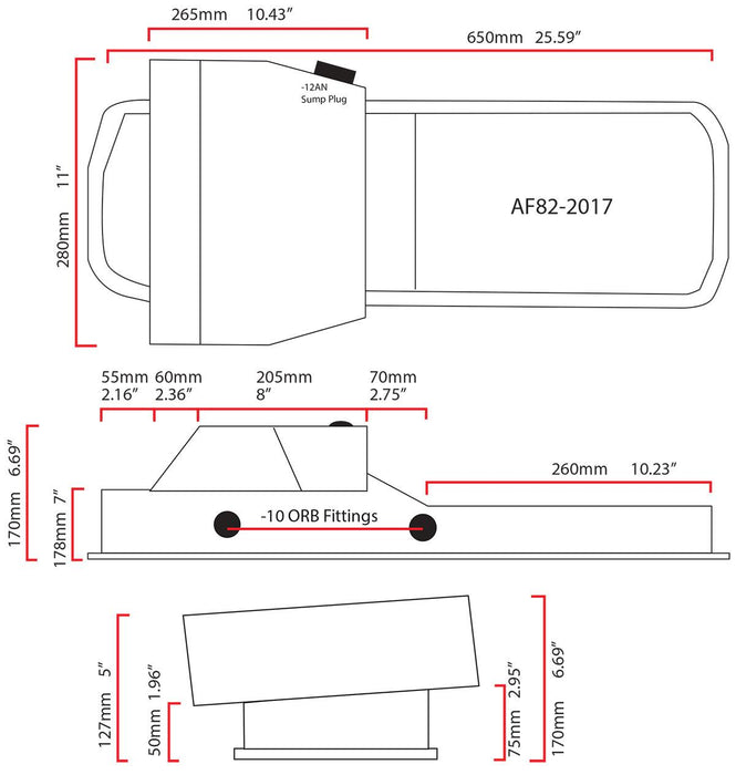 Nissan RB Fabricated Front Sump Oil Pan AF82-2017