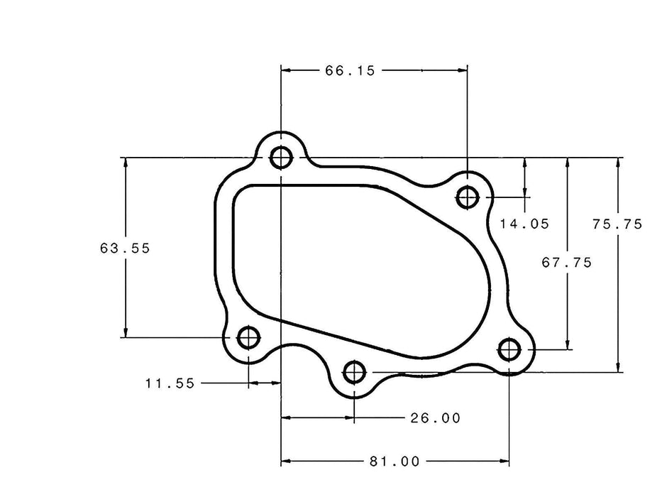 Stainless Steel Turbine Outlet Flange AF9551-0005