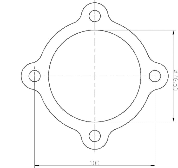 Stainless Steel Turbine Outlet Flange AF9551-0006