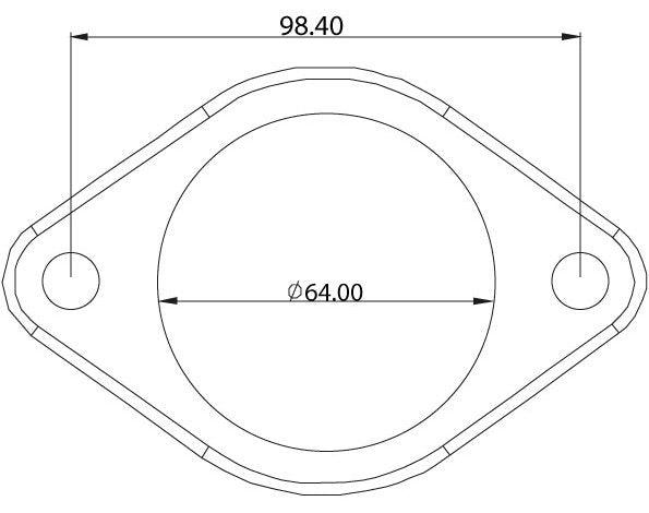 2-Bolt Stainless Steel Flanges AF9551-0009