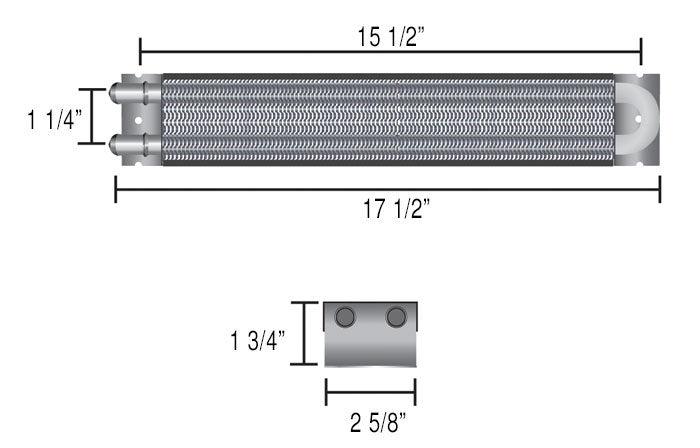 Derale Frame Rail Fluid Cooler DP13221