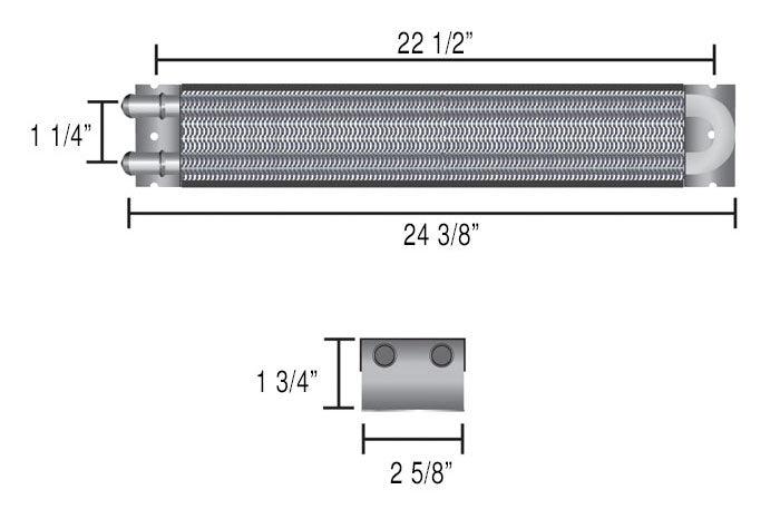 Derale Frame Rail Fluid Cooler DP13225