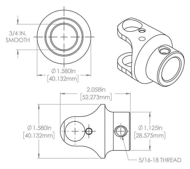 Billet Universal Joint FR1700