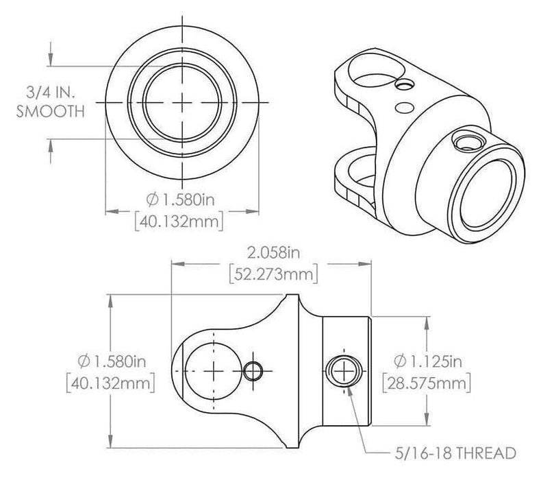 Billet Universal Joint FR1702