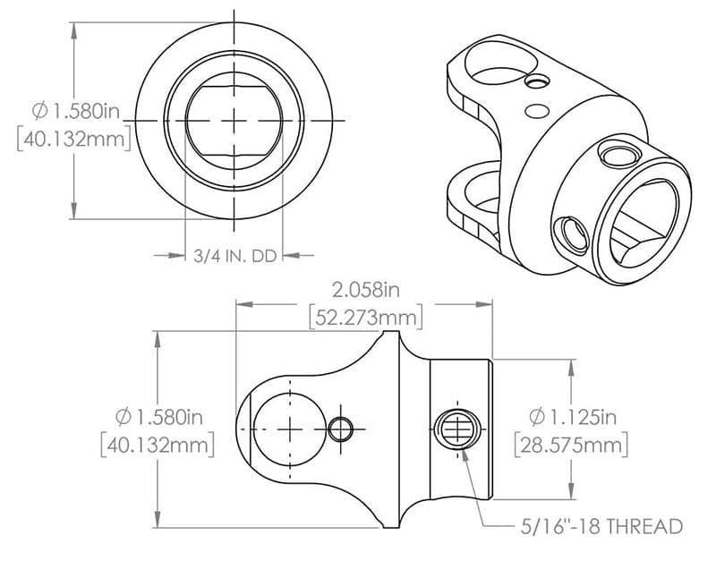 Billet Universal Joint FR1716DD