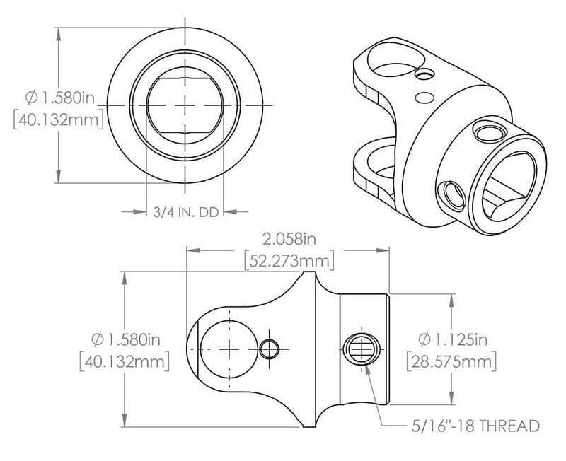 Billet Universal Joint FR1719DD