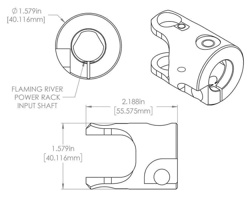 Billet Universal Joint FR1789P