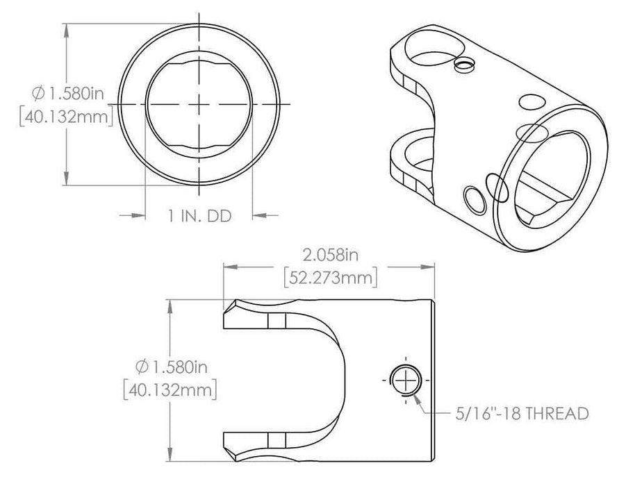 Stainless Steel Universal Joint FR2517DD