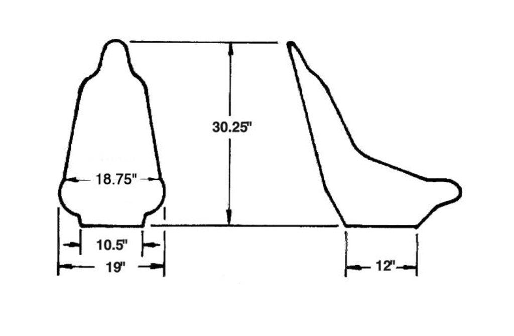 Mini Pro Stock Poly Seat JAZ100-110-01