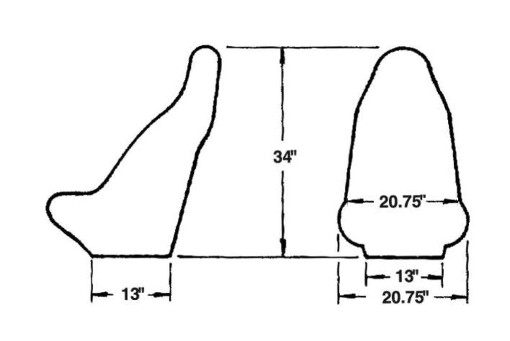 Pro High Back Poly Seat JAZ100-140-01