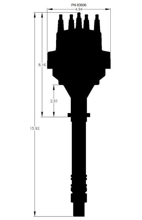 Marine Pro-Billet Ready-To-Run Distributor MSD83606