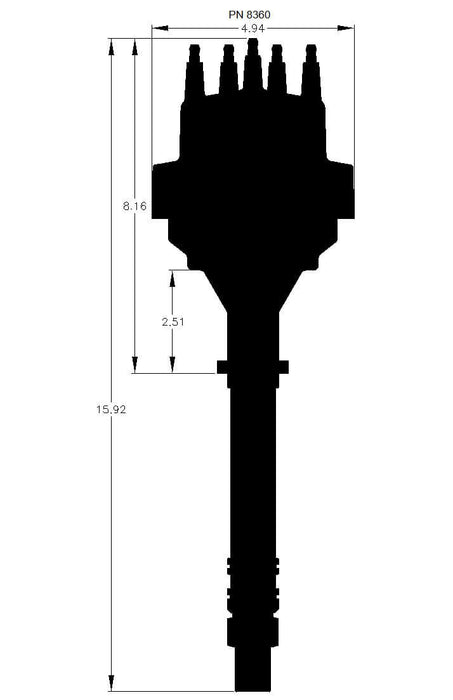 Pro-Billet Ready-To-Run Distributor MSD8360