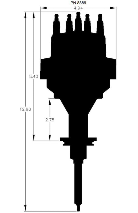 Ready To Run Distributor with Vacuum Advance MSD8389