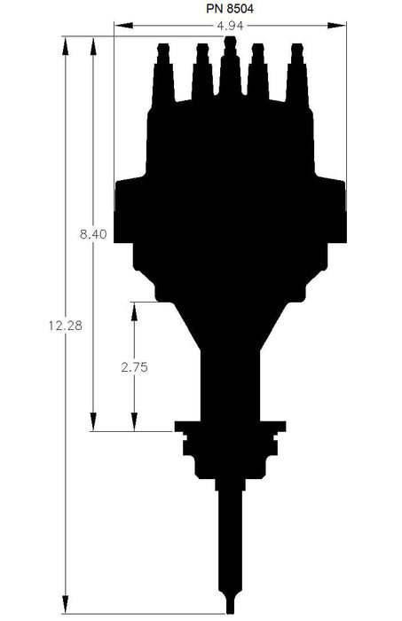 Digital E-Curve Pro Billet Distributor MSD8504