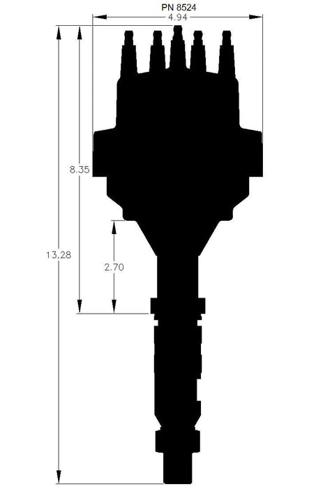 Pro-Billet Ready-To-Run Distributor MSD8524