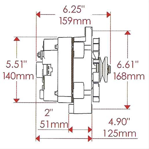 Powermaster Street Alternator PM17294