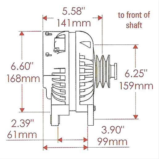 Powermaster Street Alternator PM175091