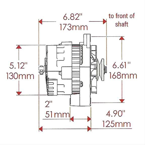 Powermaster Street Alternator PM178021