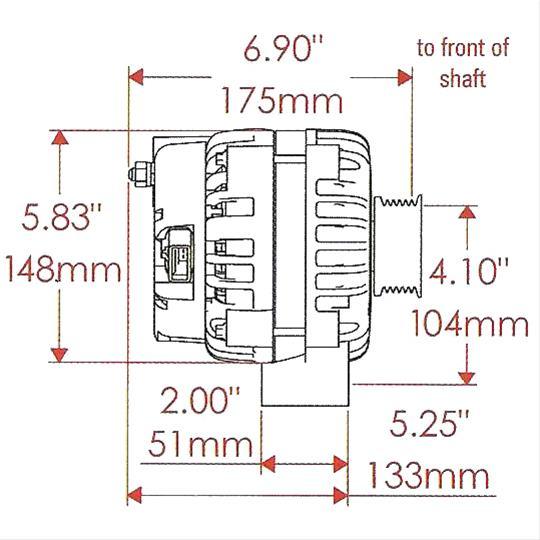 Chrome GM Style AD Alternator PM38237